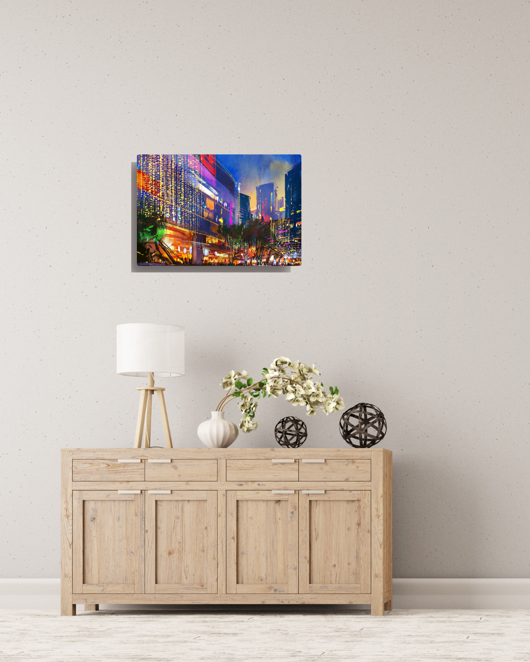 Neon Dreams on a Living Street