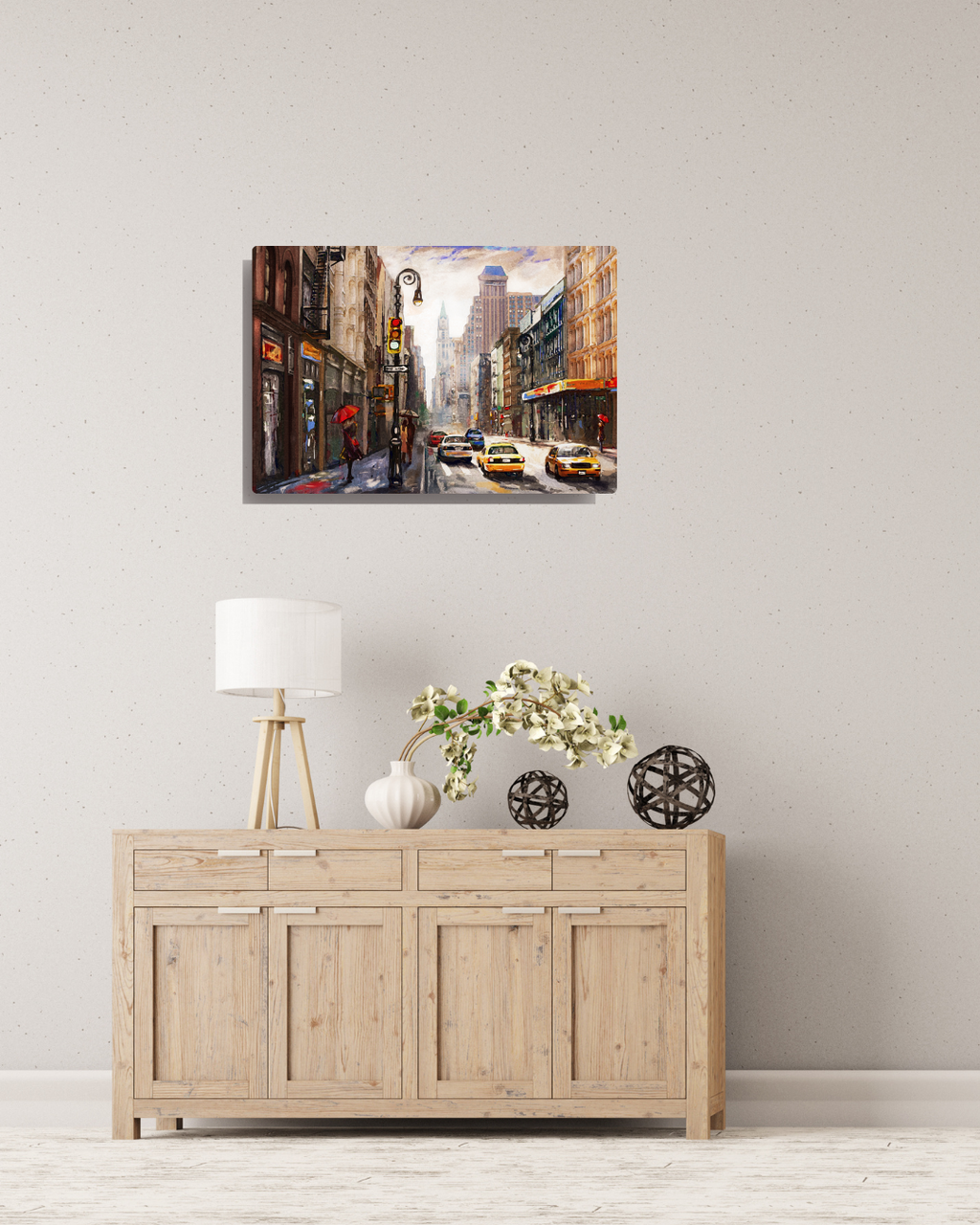 Rain, Taxis, and Yellow Light