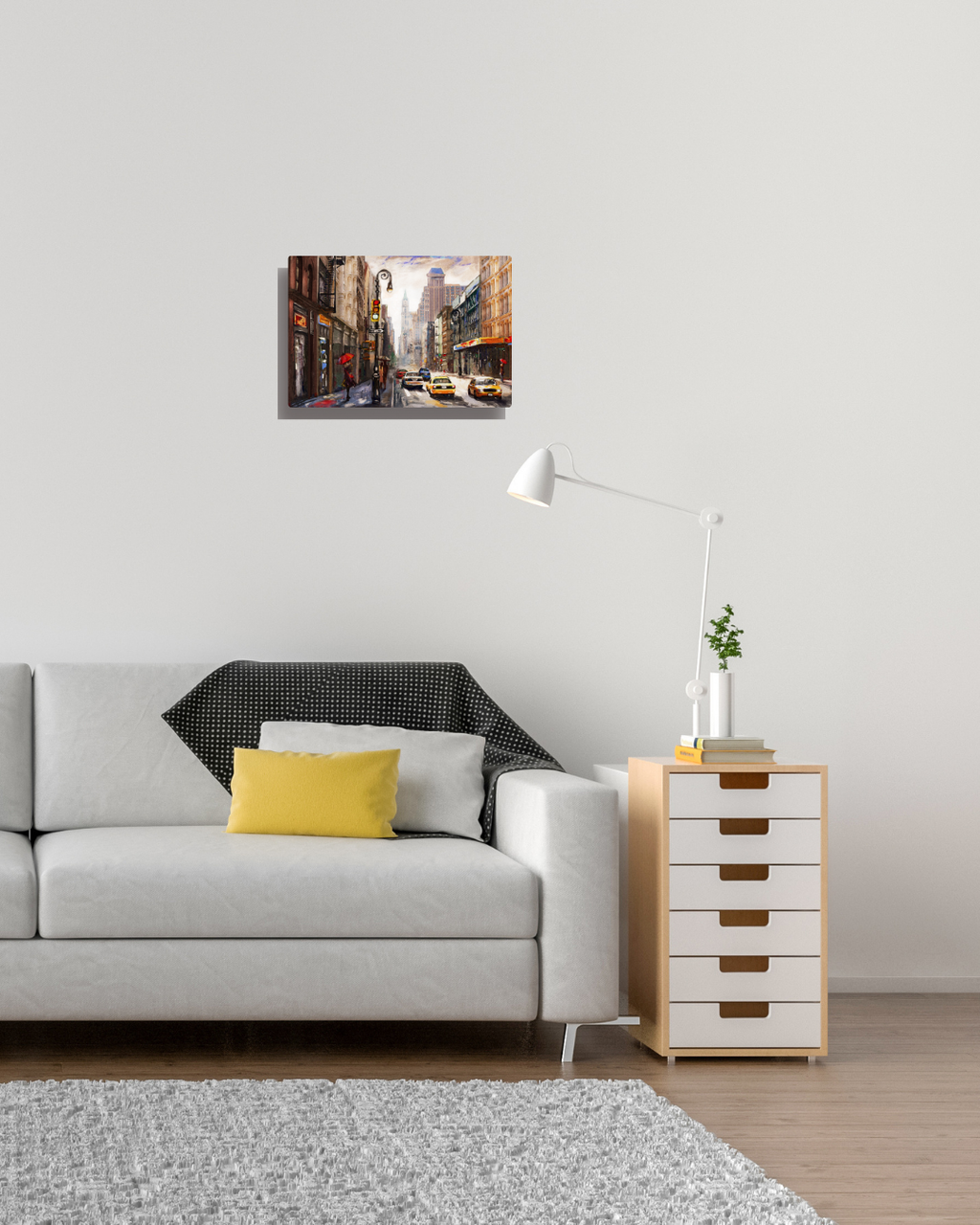 Rain, Taxis, and Yellow Light