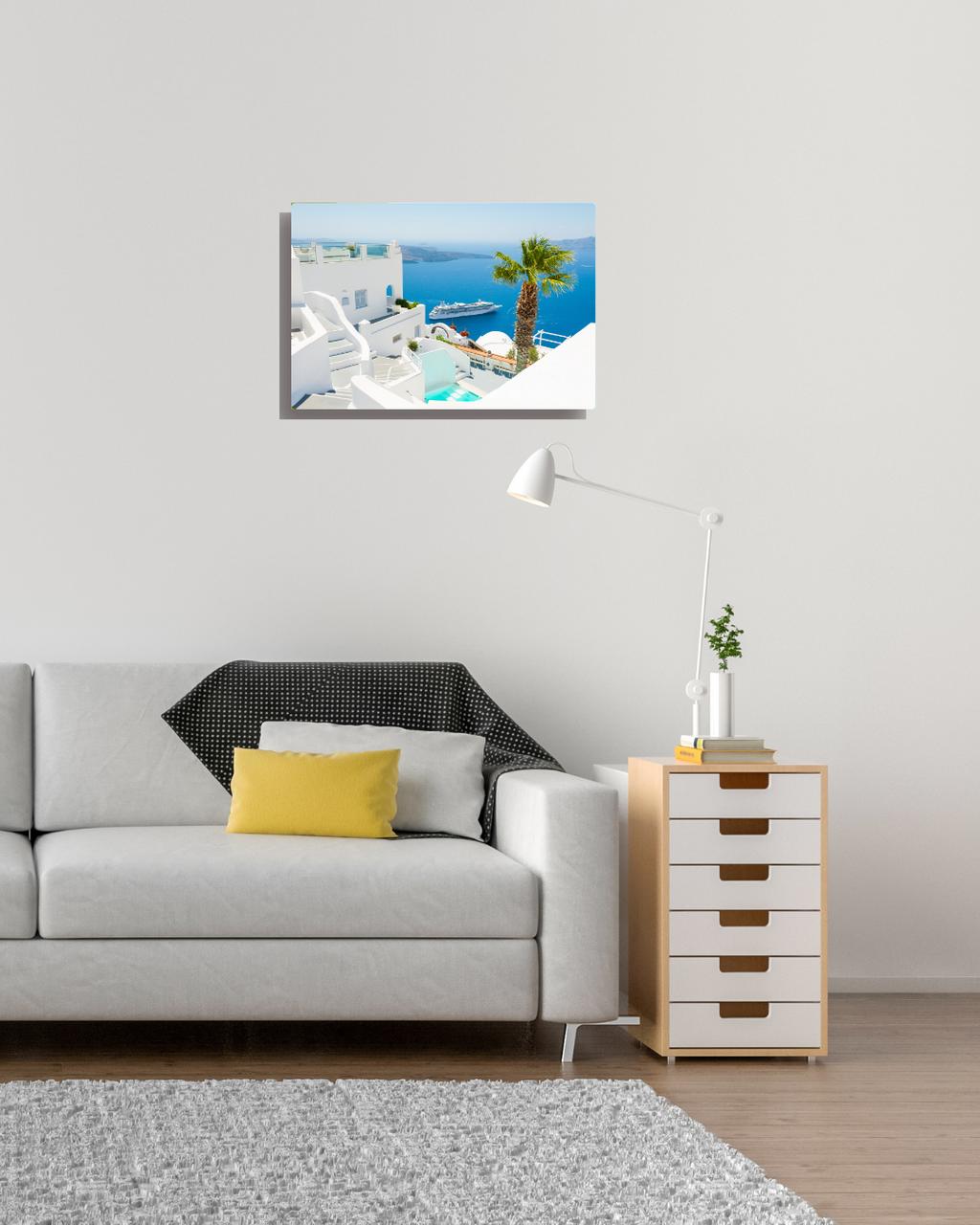 Blue on White: Aegean Dream