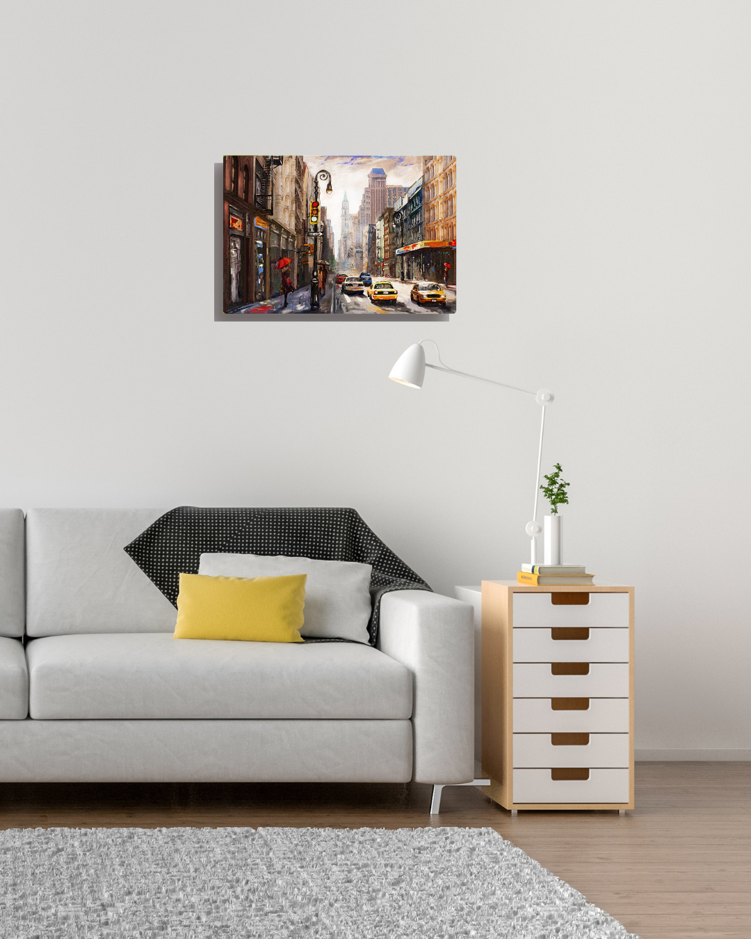 Rain, Taxis, and Yellow Light