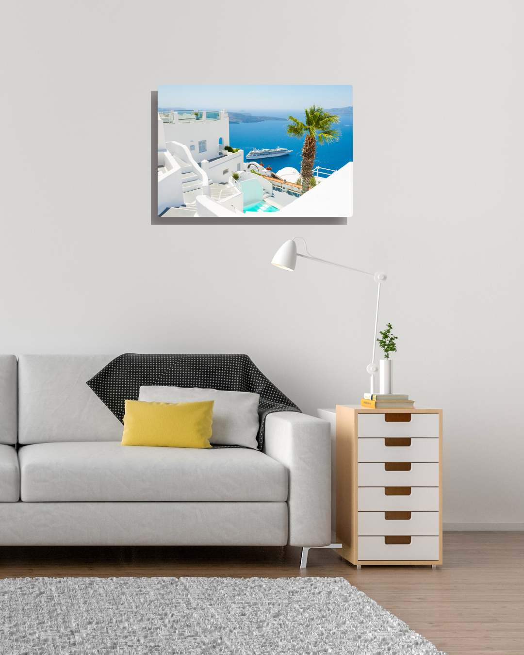 Blue on White: Aegean Dream