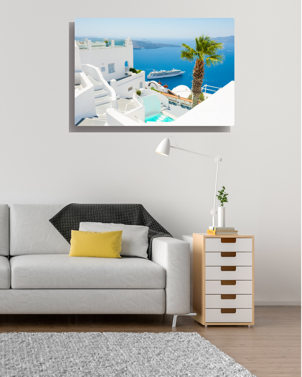 Blue on White: Aegean Dream