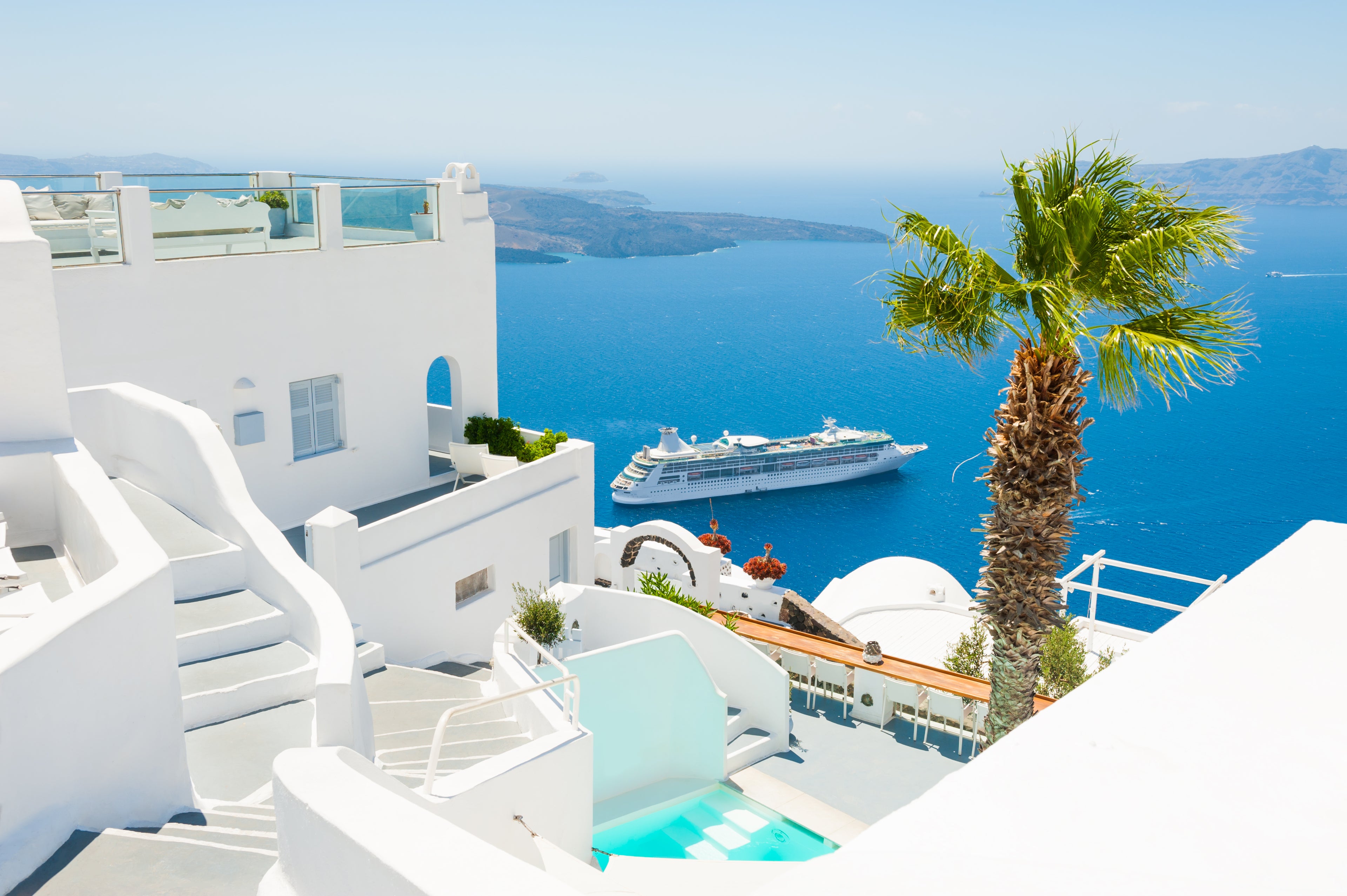 Blue on White: Aegean Dream