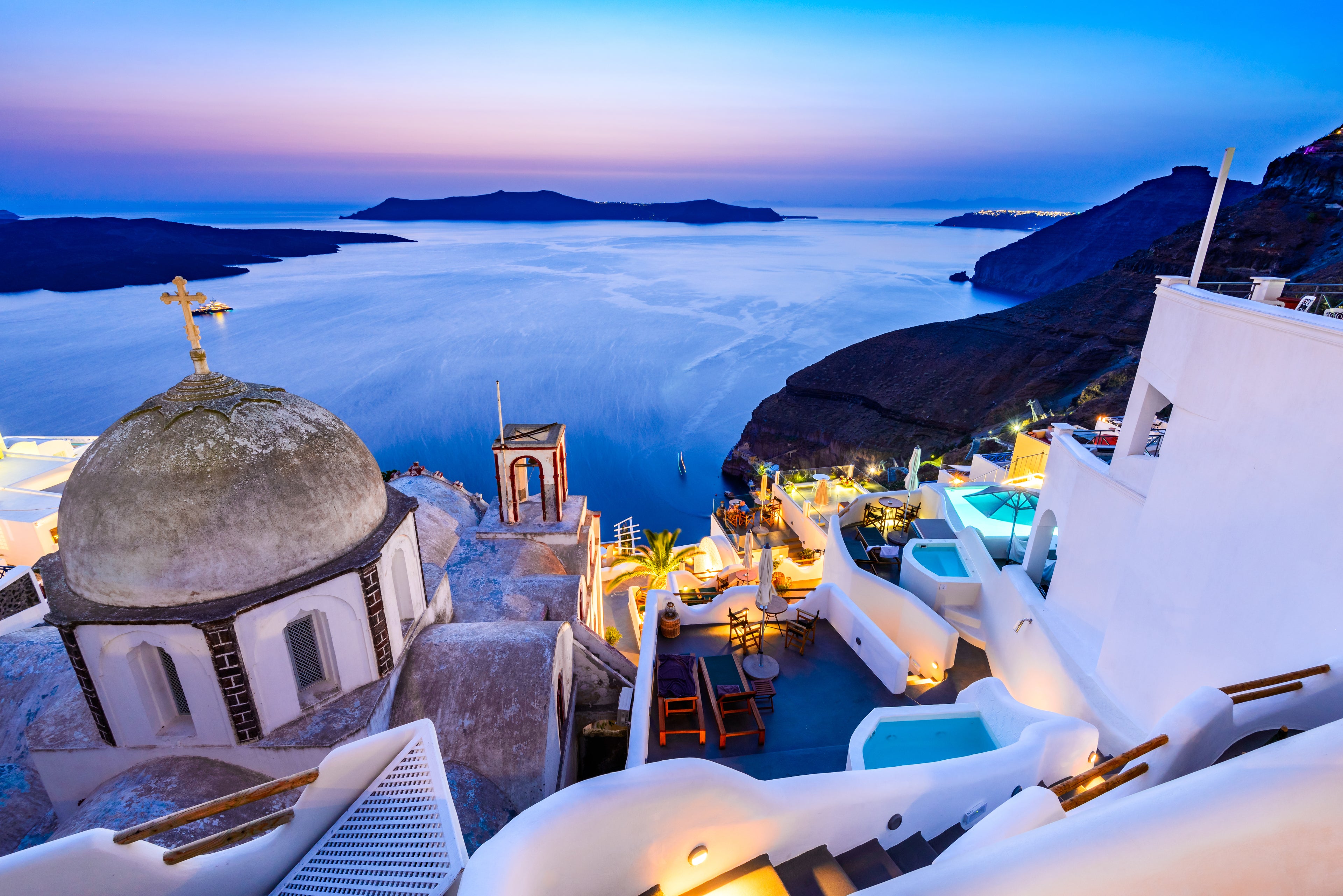Blue Hour Over the Aegean